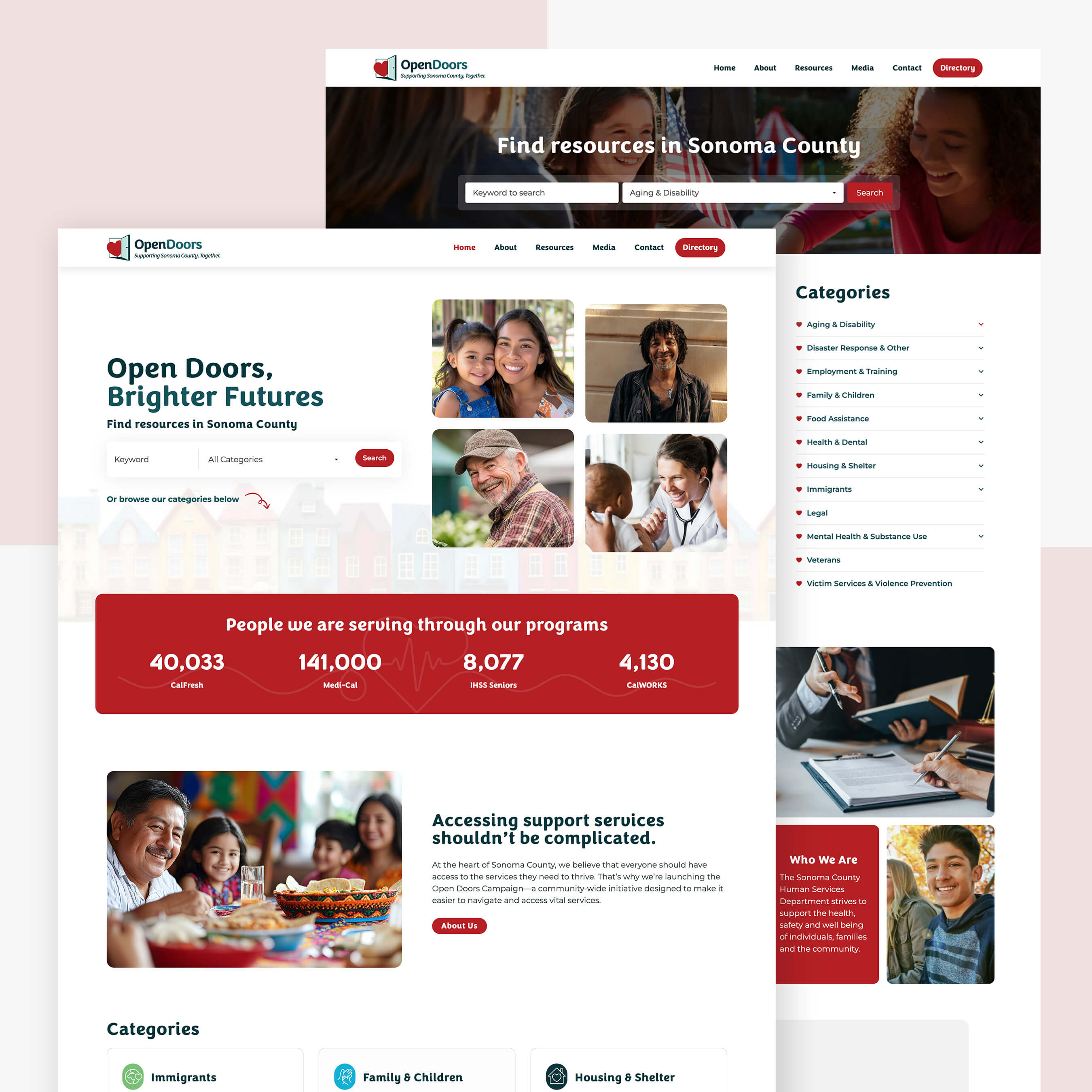 Website Design and Development for Open Doors